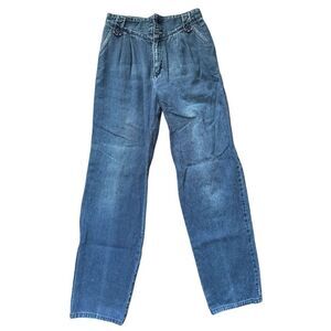 Wrangler women’s size 8 vintage 80s blue jeans slack style high rise 1980s weste